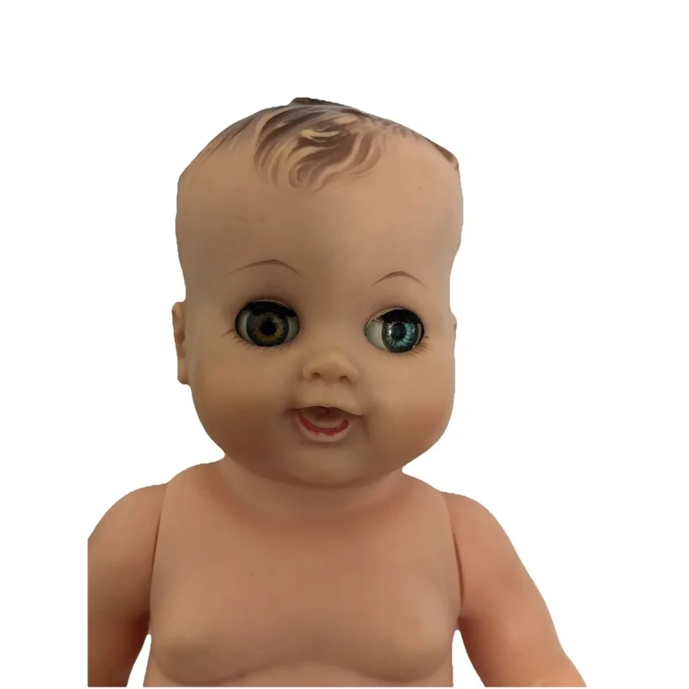 Vintage Madame Alexander Drink Wet Boy Doll 1950s Molded Hair 13